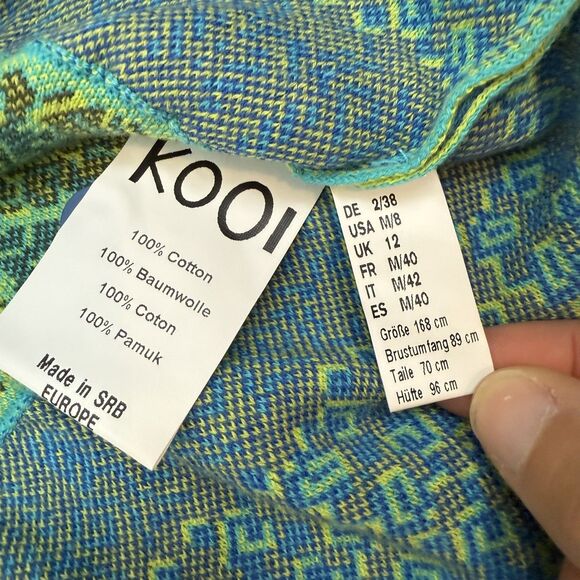 Kooi Women's Boho Floral Button Cardigan 100% Cotton Retro Hippie Size M EUC - Picture 6 of 10